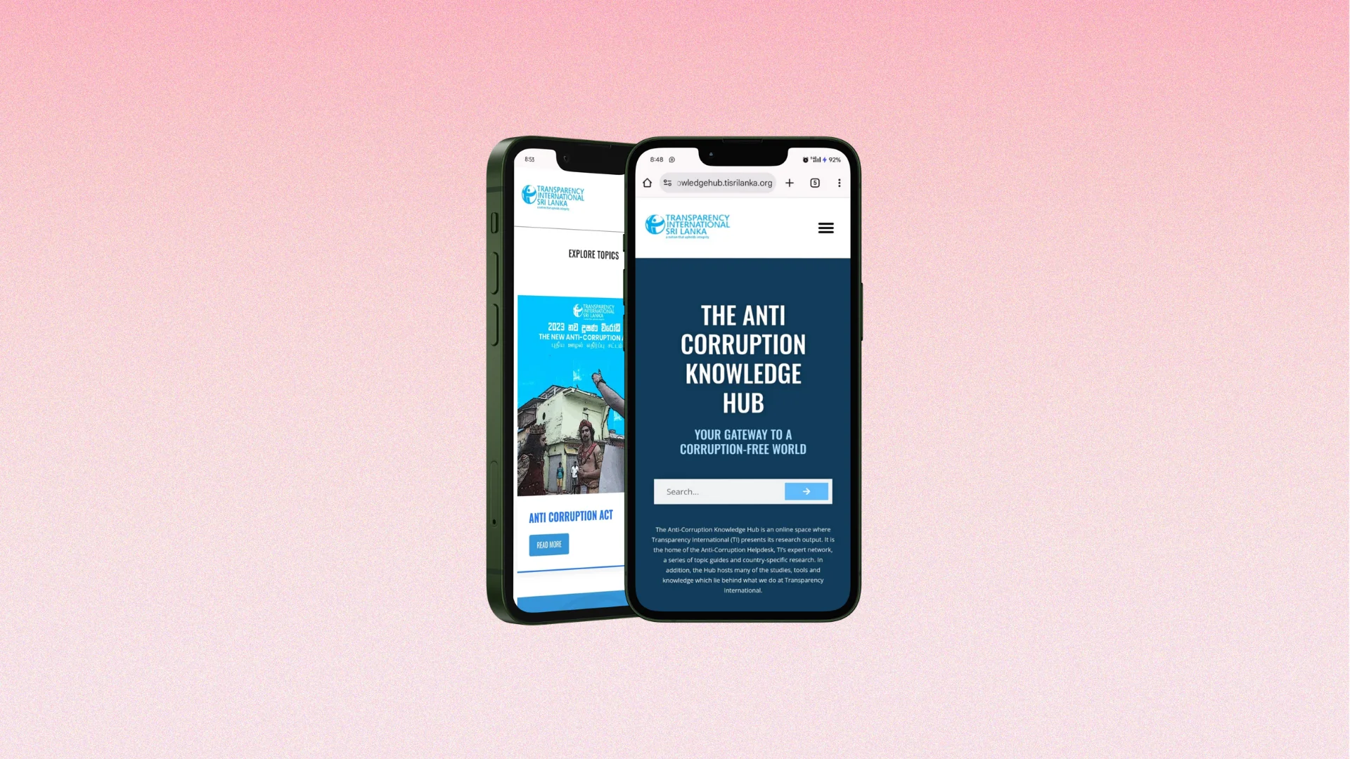 Transparency International Sri Lanka Knowledge Base project case study